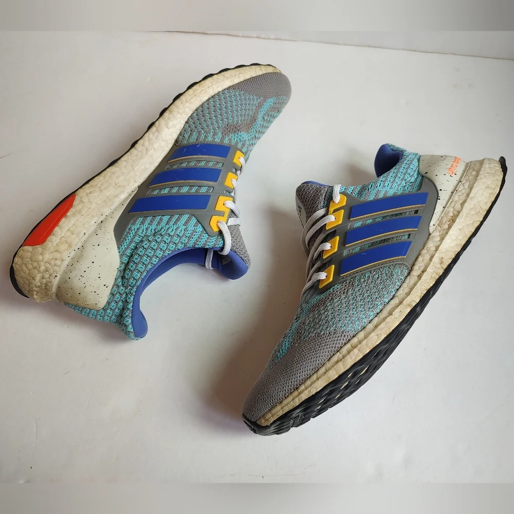 Adidas Ultraboost 5.0 DNA Men's Running Sneakers Knit Grey Blue Ultra boost 12